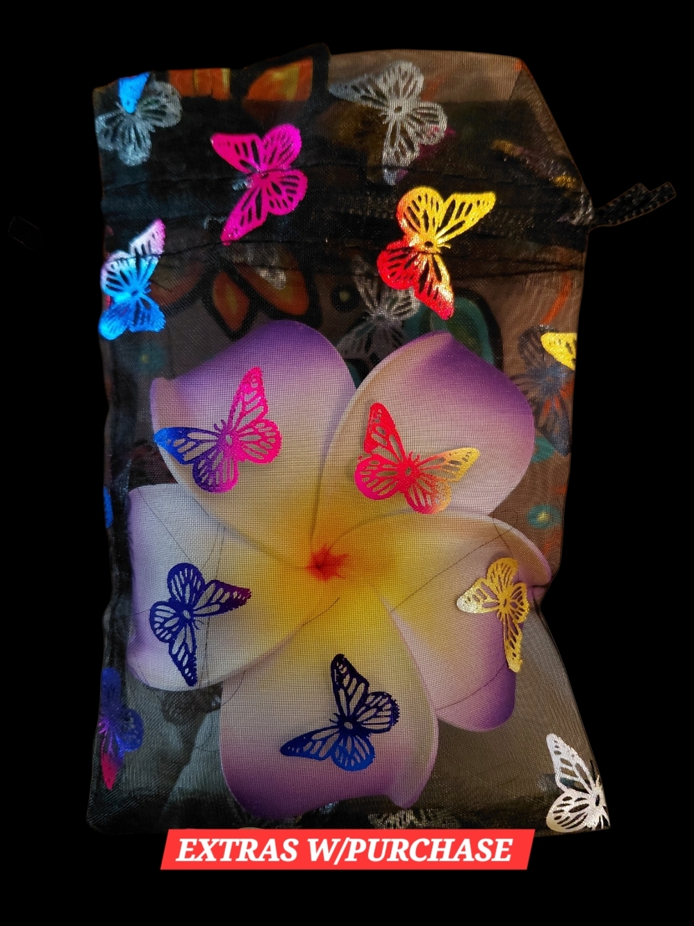 20ct. 4x6 Organza Foil Stamped Butterfly Gift Bags 🦋LAST ONE